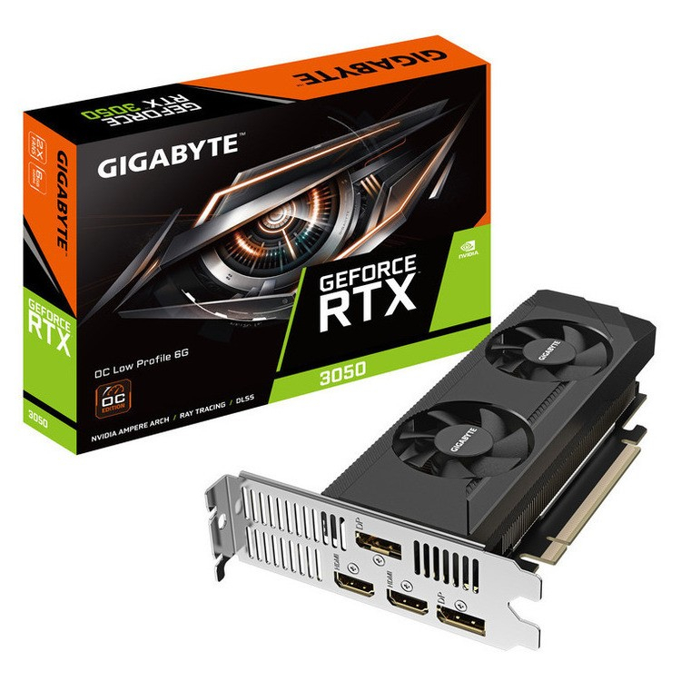 VGA GIGABYTE RTX-3050 OC 6GB GDDR6  Low Profile