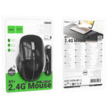 Ασύρματο Επαναφορτιζόμενο Ποντίκι Hoco GM40 Dixon RGB Wireless 2.4GHz Bluetooth 5.0 με 7  Πλήκτρα 1600 DPI Μαύρο - Image 2