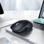 Ασύρματο Επαναφορτιζόμενο Ποντίκι Hoco GM40 Dixon RGB Wireless 2.4GHz Bluetooth 5.0 με 7  Πλήκτρα 1600 DPI Μαύρο - Image 4