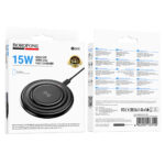 Ασύρματος Φορτιστής Borofone BQ40 Crown Magnetic Magsafe 15W με Καλώδιο USB-A Μαύρος - Image 2