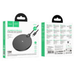 Ασύρματος Φορτιστής Hoco CW62 Peak PD15W Ultra-thin με Ψηφιακή Ένδειξη Φόρτισης 1.2m Μαύρος - Image 2