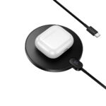 Ασύρματος Φορτιστής Hoco CW62 Peak PD15W Ultra-thin με Ψηφιακή Ένδειξη Φόρτισης 1.2m Μαύρος - Image 3