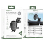 Βάση Στήριξης Αυτοκινήτου Acefast D57 Mount Holder για Συσκευές 4.5" – 6.9" με One-key Lock 360° και Δυνατότητα Επέκτασης Βραχίονα Μαύρη - Image 2