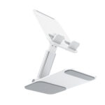 Βάση Στήριξης Επιτραπέζια Αλουμινένια Hoco PH50 Ivey 360° για συσκευές 4.5"-7" και Επεκτεινόμενο Βραχίονα Λευκή - Image 4