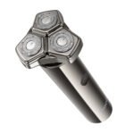 Επαναφορτιζόμενη Ξυριστική Μηχανή & Trimmer Hoco HP36 600mAh με 3 Κεφαλές και LED Ένδειξη Μπαταρίας και Φόρτισης Μεταλλικό Γκρι - Image 3