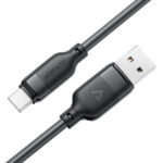 Καλώδιο Acefast C16-04 USB-A σε USB-C 3A USB2.0 με Ενισχυμένες Άκρες Μαύρο 1.2m - Image 3