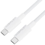 Καλώδιο Acefast C18-03 USB-C σε USB-C 60W 20V/3A USB2.0 Braided Λευκό 1.2m