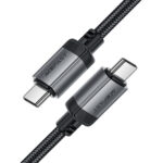 Καλώδιο Acefast C20-03 Μεταλλικό USB-C σε USB-C 60W 20V/3A USB2.0 Braided Μαύρο 1.2m - Image 3