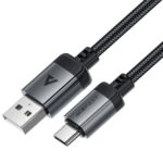 Καλώδιο Acefast C20-04 Μεταλλικό USB-A σε USB-C 3A USB2.0 Braided Μαύρο 1.2m