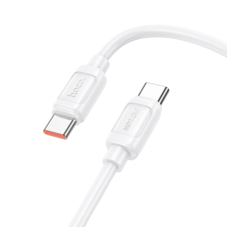 Καλώδιο Hoco X115 Surpass USB-C σε USB-C PD240W 5A Fast Charging Λευκό 1m