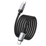 Καλώδιο Hoco X117 Star USB-C σε USB-C 60W με Ένδειξη Φόρτισης LED Braided Μαύρο 1m - Image 3