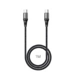 Καλώδιο Hoco X50 Exquisito USB-C σε USB-C 100W 5.0A/20V Braided Μαύρο 1m - Image 4