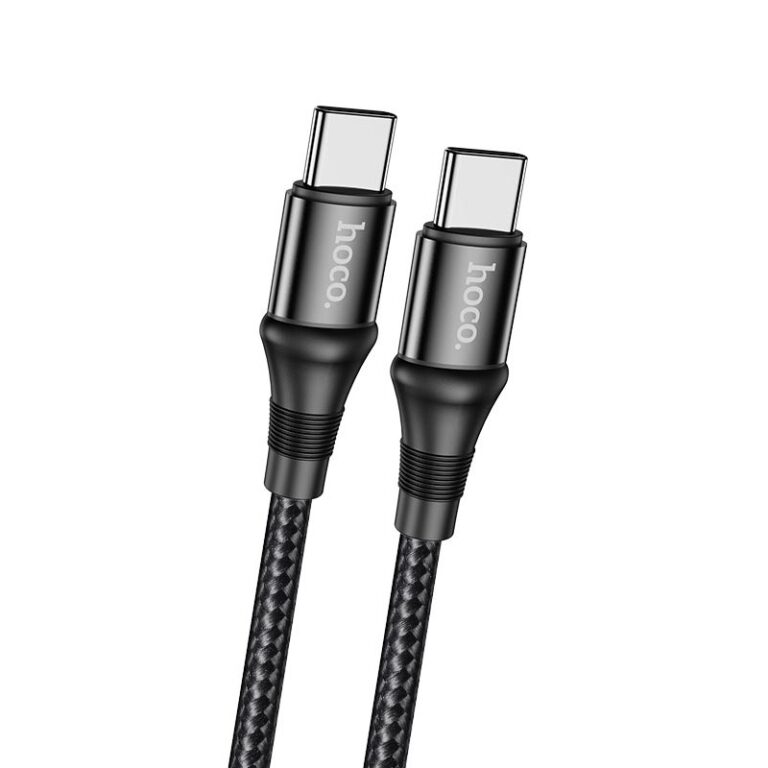 Καλώδιο Hoco X50 Exquisito USB-C σε USB-C 100W 5.0A/20V Braided Μαύρο 1m