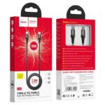 Καλώδιο Hoco X50 Exquisito USB-C σε USB-C 100W 5.0A/20V Braided Μαύρο 2m - Image 2