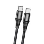 Καλώδιο Hoco X50 Exquisito USB-C σε USB-C 100W 5.0A/20V Braided Μαύρο 2m