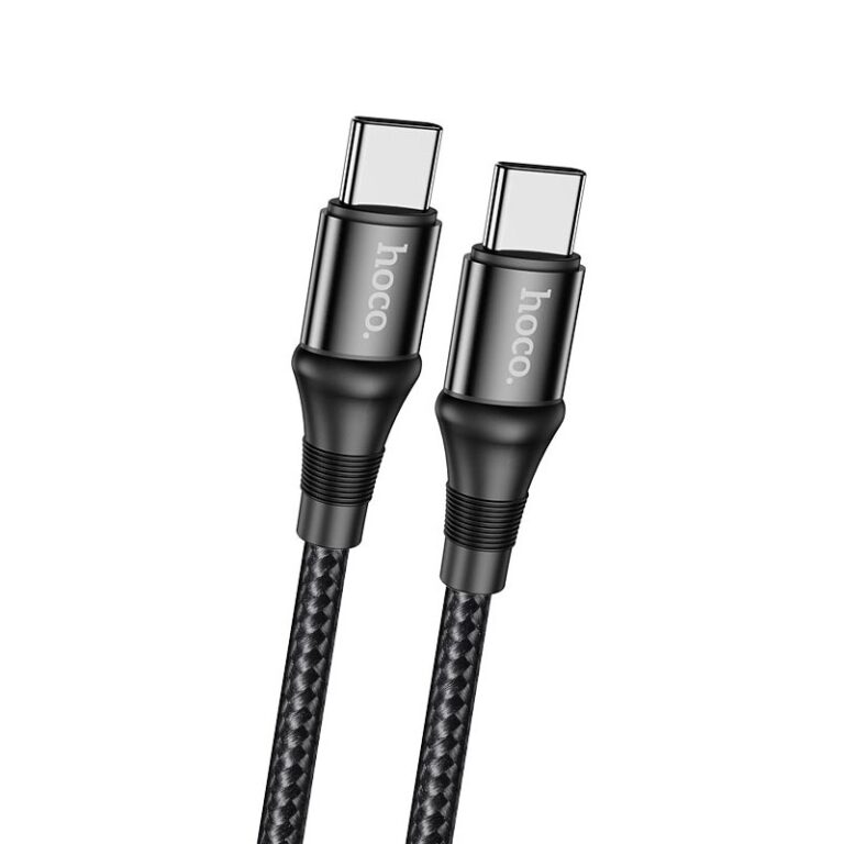Καλώδιο Hoco X50 Exquisito USB-C σε USB-C 100W 5.0A/20V Braided Μαύρο 2m