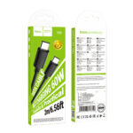 Καλώδιο Hoco X88 Gratified USB-C σε USB-C 60W 3A Μαύρο 2m - Image 2