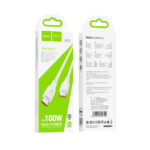 Καλώδιο Hoco X93 Force USB-C σε USB-C PD100W 3A για Γρήγορη Φόρτιση Λευκο 2m - Image 2