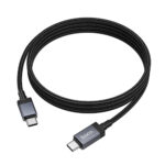 Καλώδιο X118 Generous USB-C σε USB-C 60W Fast Charging 3A με Ένδειξη Φόρτισης Braided Μαύρο 1m - Image 3