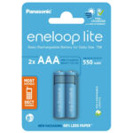 Μπαταρία Επαναφορτιζόμενη Panasonic Eneloop lite BK-4LCCE/2CP 550 mAh size AAA Ni-MH 1.2V Τεμ. 2 Eco Pack