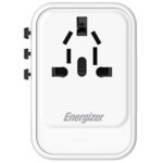 Παγκόσμιος Φορτιστής Ταξιδίου Energizer ETC650 US/AU UK EU με 1xUSB-A QC 30W και 2xUSB-C PD65W GaN Λευκός - Image 3
