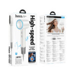 Σεσουάρ Μαλλιών Ταξιδίου Hoco HP16 1650W με 2 Επίπεδα Ισχύος και 3 Επίπεδα Θερμοκρασίας 110000Rpm Λευκό - Image 2