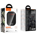 Φορητό Ηχείο Hoco HC35 5W BT v5.4 TF CARD AUX USB FM 500mAh IPX4 με Κλιπ Στήριξης Τιμονιού Μαύρο - Image 2