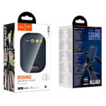 Φορητό Ηχείο Hoco HC35 5W BT v5.4 TF CARD AUX USB FM 500mAh με Κλιπ Στήριξης Τιμονιού Μπλε - Image 2