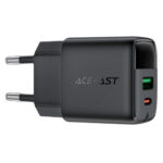 Φορτιστής Ταξιδίου Acefast A114 Fast Charging 1xUSB-A + 1xUSB-C PD25W QC3.0 GaN με LED Ένδειξη Μαύρος - Image 3