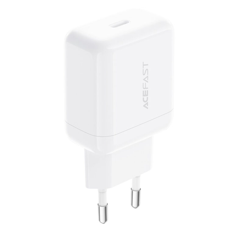 Φορτιστής Ταξιδίου Acefast A130 Fast Charging USB-C PD20W 3.0A Λευκός