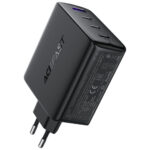 Φορτιστής Ταξιδίου Acefast A94 Fast Charging με 3xUSB-C + 1xUSB-A PD100W GaN Μαύρος