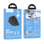 Φορτιστής Ταξιδίου Hoco N64 Ingenious GaN με 1 Εξόδο Φόρτισης USB-C PD20W 5V 3.0A  Μαύρος - Image 2