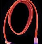 Καλώδιο Revoltec SATA Γωνιακό Braided Red 1m