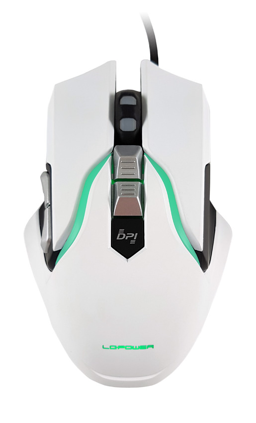 Mouse LC-Power m715w Gaming RGB Wired 3500dpi White