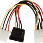 Adapter Valueline SATA to Molex Male + Molex Female 15cm