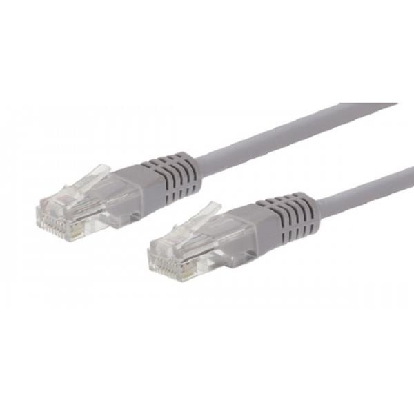 Καλώδιο Kuwes UTP Cat6 1m White/Gray