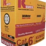 Καλώδιο Kuwes UTP Cat6 Εξωτερικών Χώρων 305m Μαύρο (Κουλούρα)