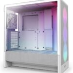 Case NZXT H5 Flow Midi with RGB Fans White