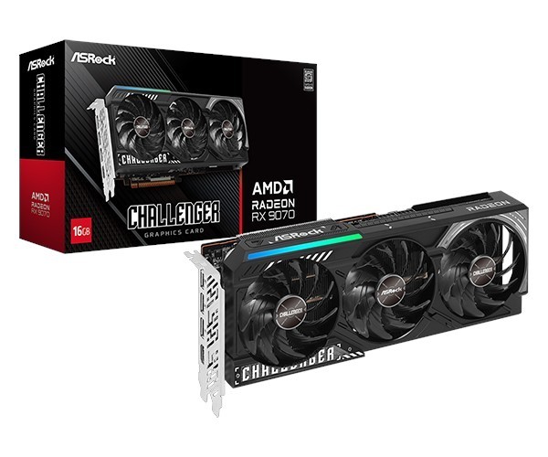 VGA AMD ASRock Radeon™ RX 9070 Challenger 16Gb GDDR6 3Fan