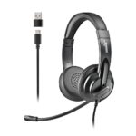 HEADSET NGS VOX605 USB-C with VOLUME CONTROL and USB-A adaptor