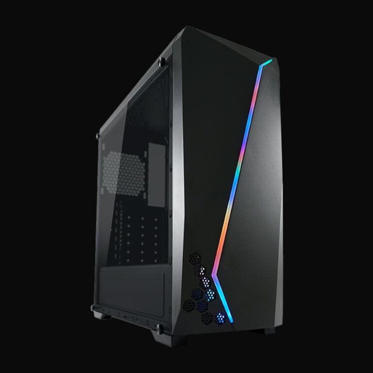 Case LC-Power Gaming 700B Hexagon Midi RGB Tempered Glass
