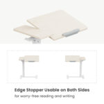 BRATECK γραφείο FMT02-03 με ρυθμιζόμενο ύψος & κλίση, 710x400x710~1060mm, λευκό - Image 5