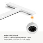 BRATECK γραφείο FMT02-03 με ρυθμιζόμενο ύψος & κλίση, 710x400x710~1060mm, λευκό - Image 6