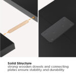 BRATECK επιφάνεια γραφείου TP12060R-2P, 120x60x1.8cm, καφέ ξύλινη - Image 4