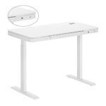 BRATECK ηλεκτρικό γραφείο S08-22DSWW με συρτάρι, 118x60x72~120cm, λευκό - Image 6