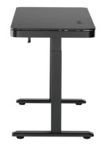 BRATECK ηλεκτρικό γραφείο S08-22DSWW με συρτάρι, 118x60x72~120cm, μαύρο - Image 4