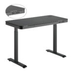 BRATECK ηλεκτρικό γραφείο S08-22DSWW με συρτάρι, 118x60x72~120cm, μαύρο - Image 6