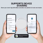 HAVEDEER smart tag ACCUTAG για Android συσκευές, Bluetooth tracker, λευκό - Image 4
