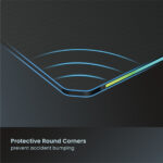 POWERTECH gaming γραφείο PT-1498 με RGB φωτισμό, 120x60x75cm, μαύρο - Image 6