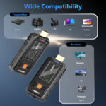 VRRIIS HDMI σύστημα ασύρματης μετάδοσης βίντεο WL087 Mini, 1080p, 2.4/5GHz, έως 350m - Image 6